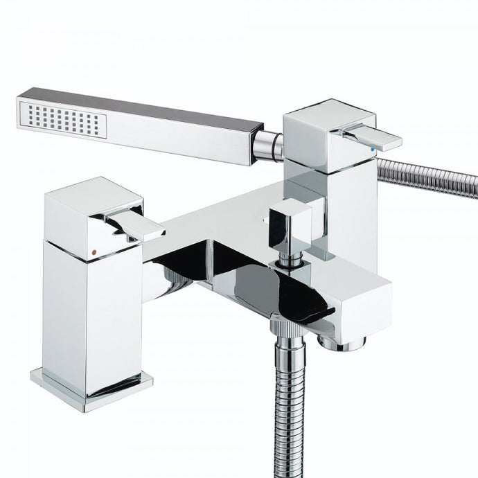 Bristan Quadrato Bath Shower Mixer Tap - QD BSM C - Premium Taps