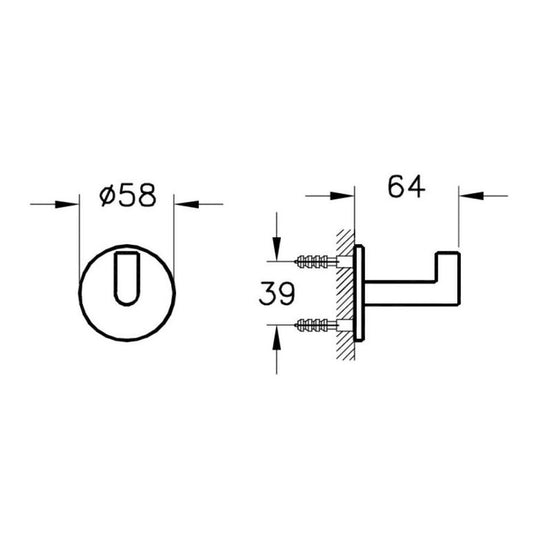 VitrA Origin Copper Robe Hook - Premium Taps