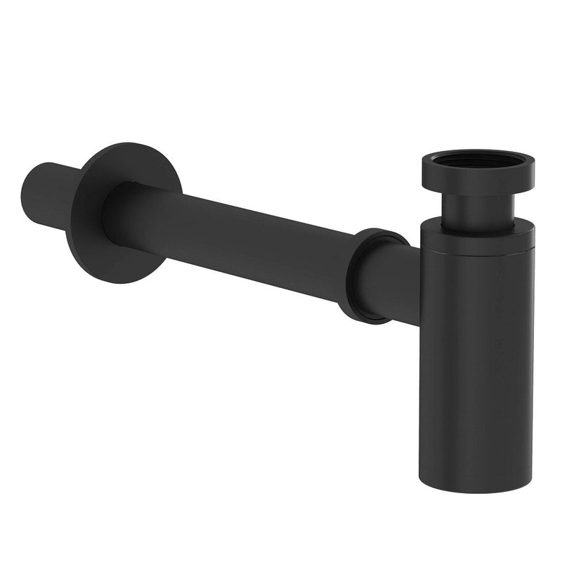 Load image into Gallery viewer, VitrA Origin Matt Black Basin Bottle Trap - Premium Taps
