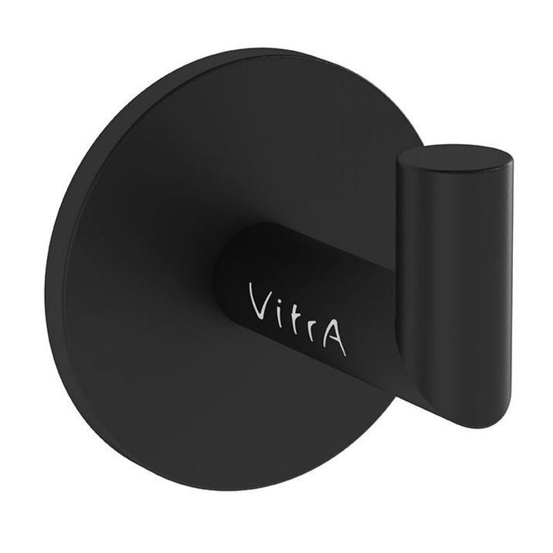 Load image into Gallery viewer, VitrA Origin Matt Black Robe Hook - Premium Taps
