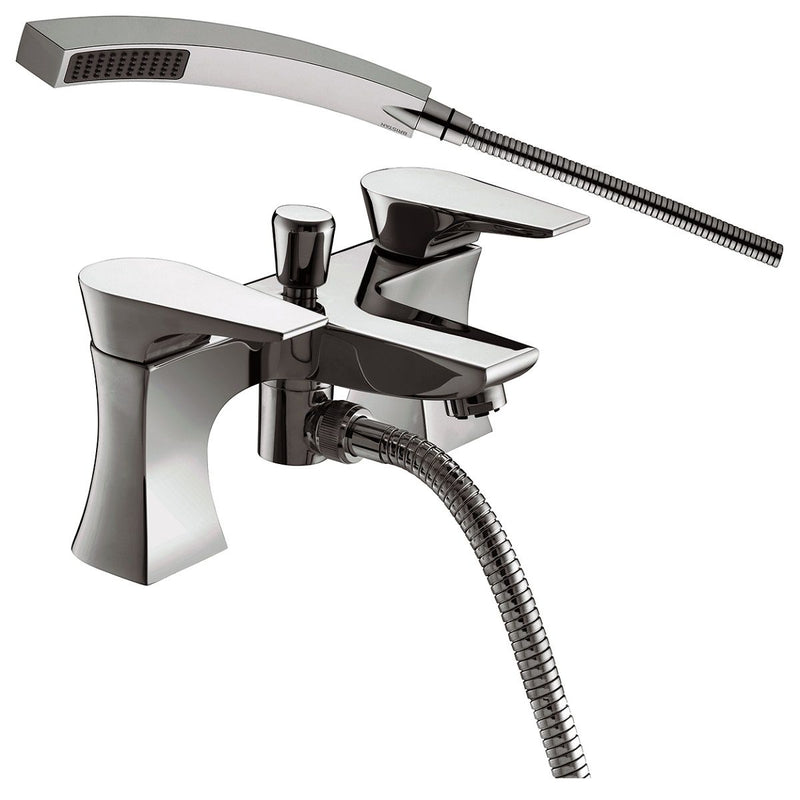 Load image into Gallery viewer, Bristan Hourglass Bath Shower Mixer Tap - HOU BSM C - Premium Taps
