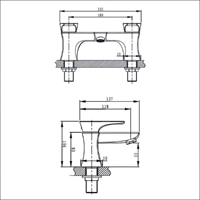 Load image into Gallery viewer, Bristan Hourglass Bath Filler - HOU BF C - Premium Taps
