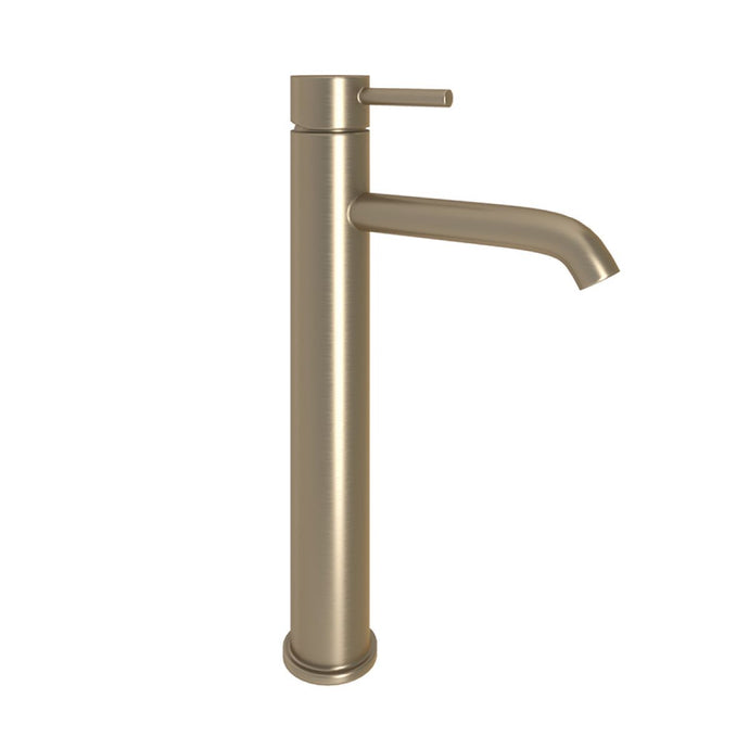 Abacus Iso Brushed Nickel Tall Mono Basin Mixer Tap - Premium Taps