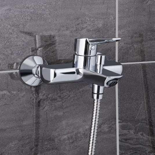 VitrA Solid S Wall-mounted Chrome Bath Shower Mixer Tap without Shower Kit - Premium Taps