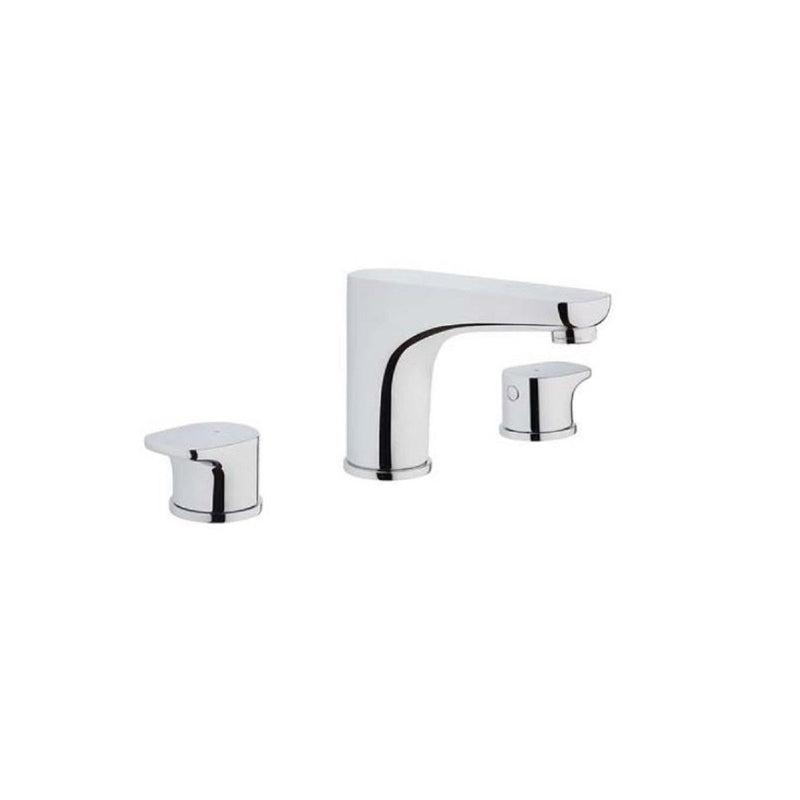 Load image into Gallery viewer, VitrA X Line Chrome 3-Hole Basin Mixer Tap - Premium Taps
