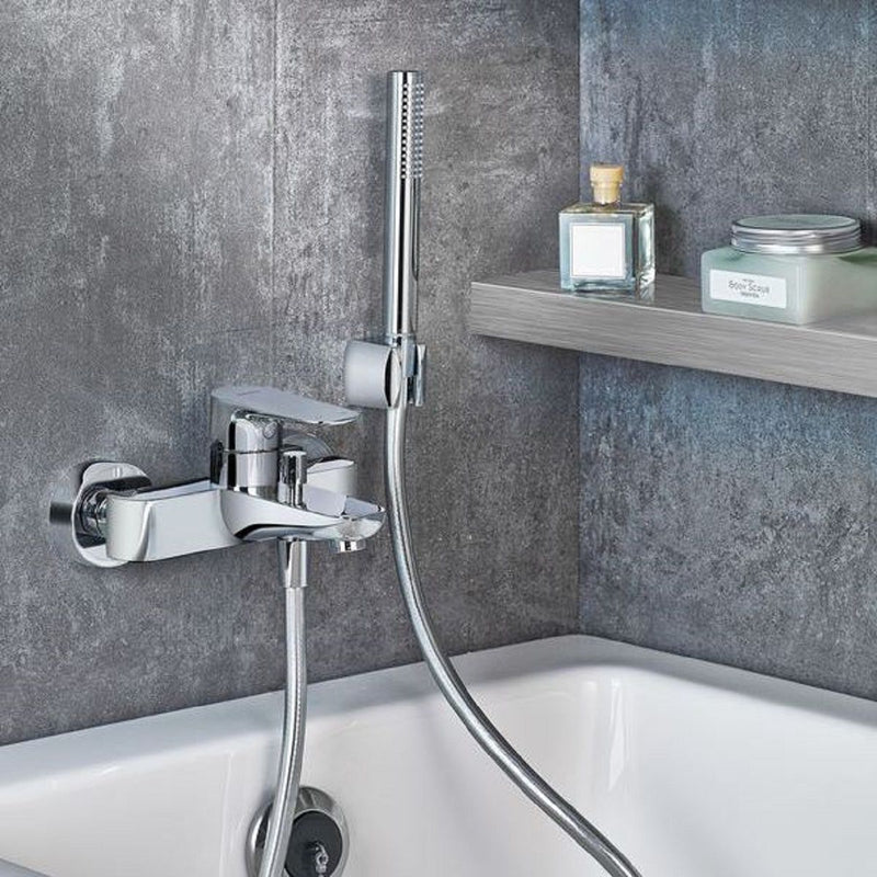 Load image into Gallery viewer, VitrA X Line Wall-mounted Chrome Bath Shower Mixer Tap Excluding Hose and Handset - Premium Taps
