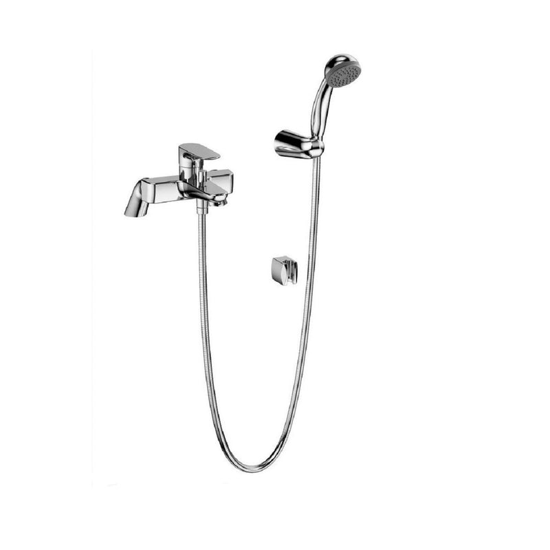 Load image into Gallery viewer, VitrA X Line Chrome Bath Shower Mixer Tap with Hose and Handset - Premium Taps
