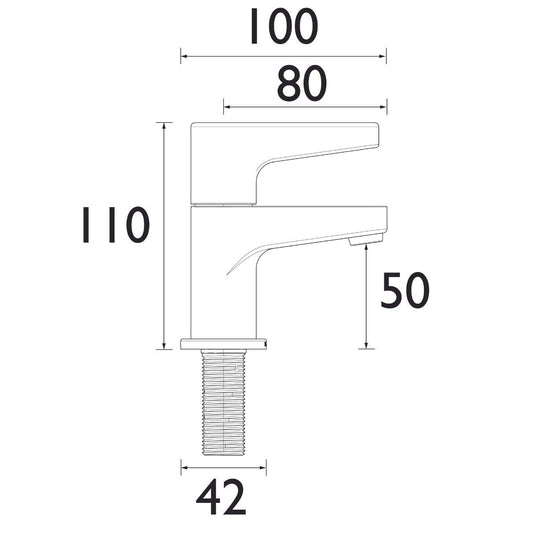 Bristan Design Utility Basin Taps - DUL 1/2 C - Premium Taps