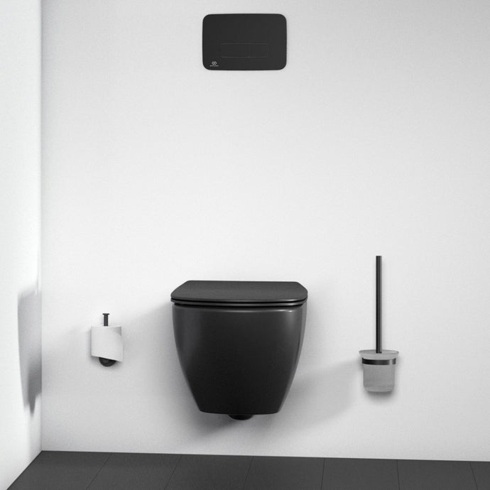 Ideal Standard IOM Toilet Roll Holder in Silk Black - A9132XG - Premium Taps