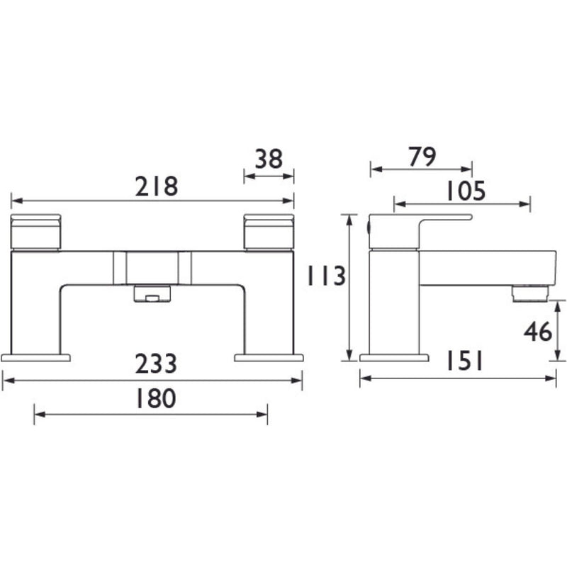 Load image into Gallery viewer, Bristan Frenzy Bath Filler Tap - FRZ BF C - Premium Taps
