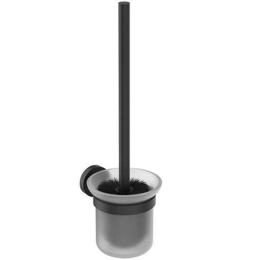 Ideal Standard IOM Wall-Mounted Toilet Brush & Holder in Silk Black - A9119XG - Premium Taps