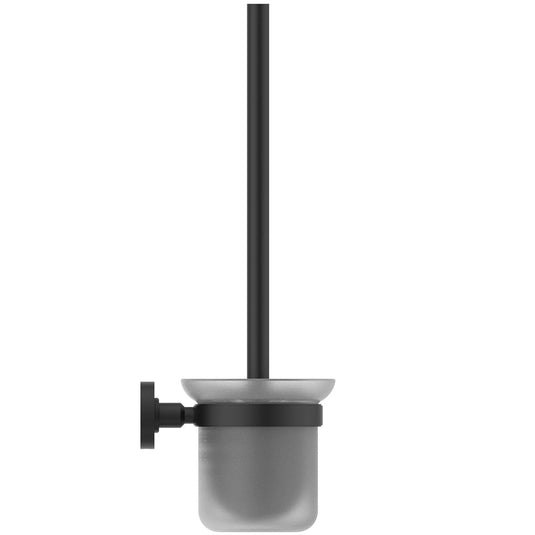 Ideal Standard IOM Wall-Mounted Toilet Brush & Holder in Silk Black - A9119XG - Premium Taps