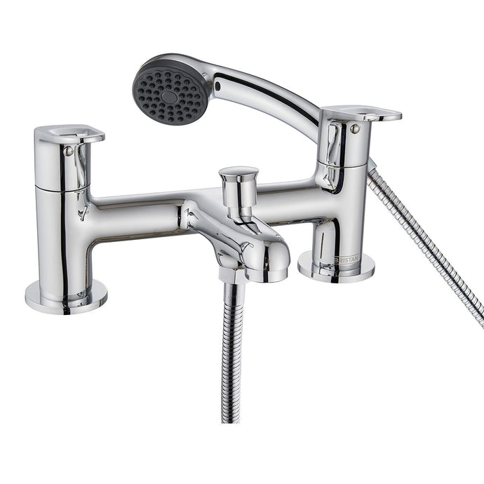 Bristan Iris Bath Shower Mixer in Luminance Chrome - IRS BSM C - Premium Taps