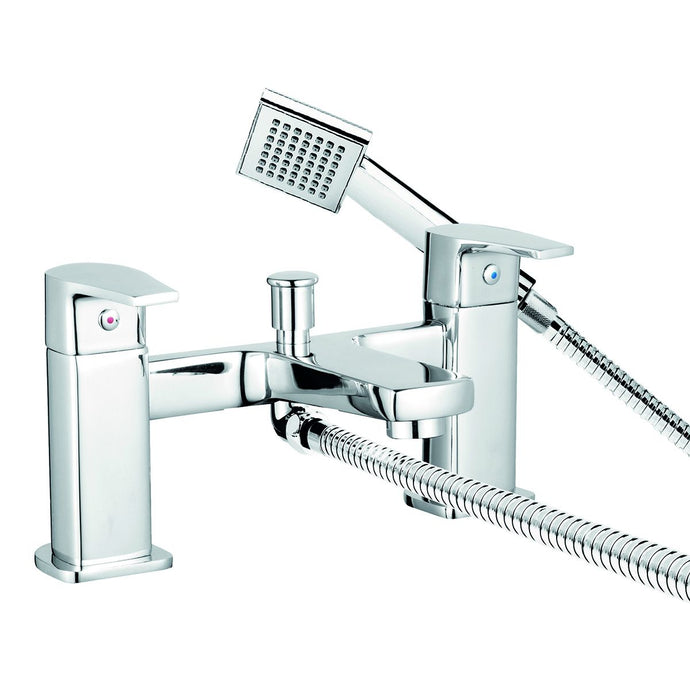 Bristan Niva Bath Shower Mixer in Luminance Chrome - NVA BSM C - Premium Taps