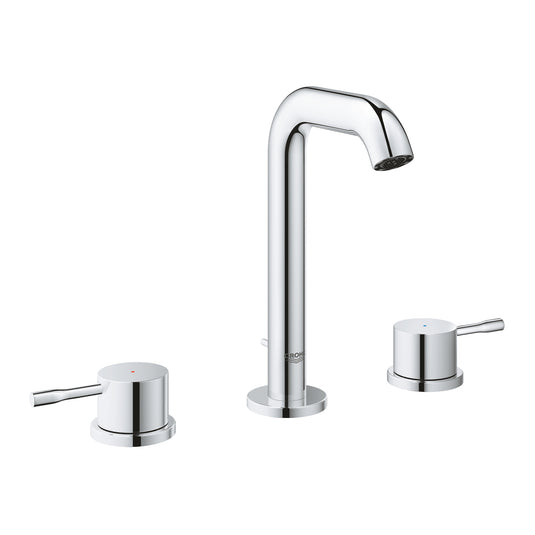 Grohe Essence+ 3-Hole Deck Mounted Basin Mixer with U Spout in Chrome - 20296001