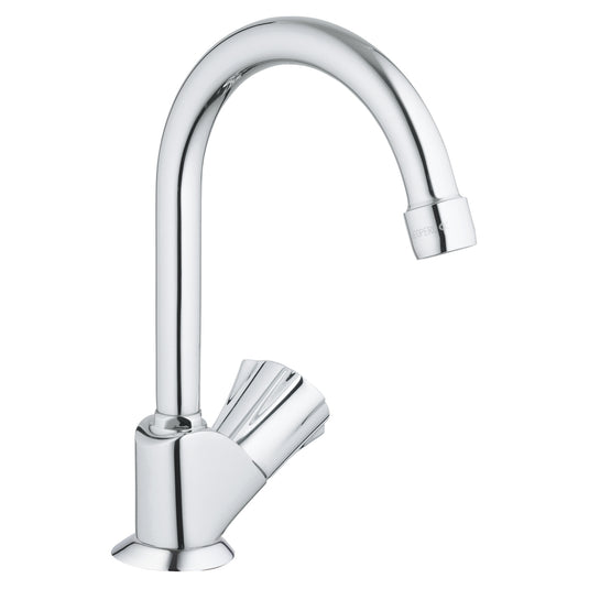 Grohe Costa L Pillar Basin Tap for Cold Water with Swivel Spout in Chrome - 20393001