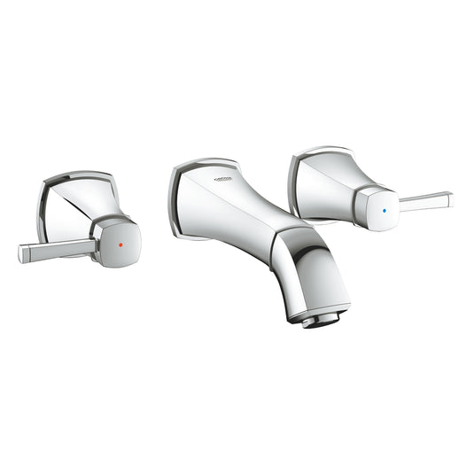 Grohe Spa Grandera 3-Hole Wall Mounted Basin Mixer in Chrome, S-Size - 20414000