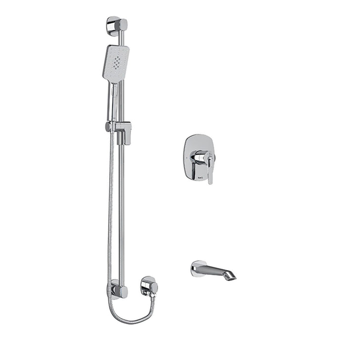 Riobel Venty Shower Kit With Bath Spout - KIT1244VYC-EM - Premium Taps