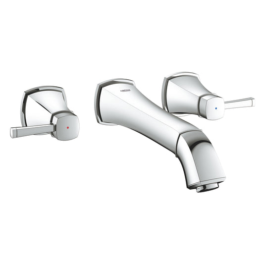 Grohe Spa Grandera 3-Hole Wall Mounted Basin Mixer in Chrome, M-Size - 20415000