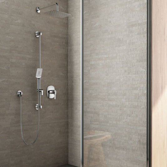 Riobel Venty Shower Kit With Overhead Shower - KIT323VYC-EM - Premium Taps