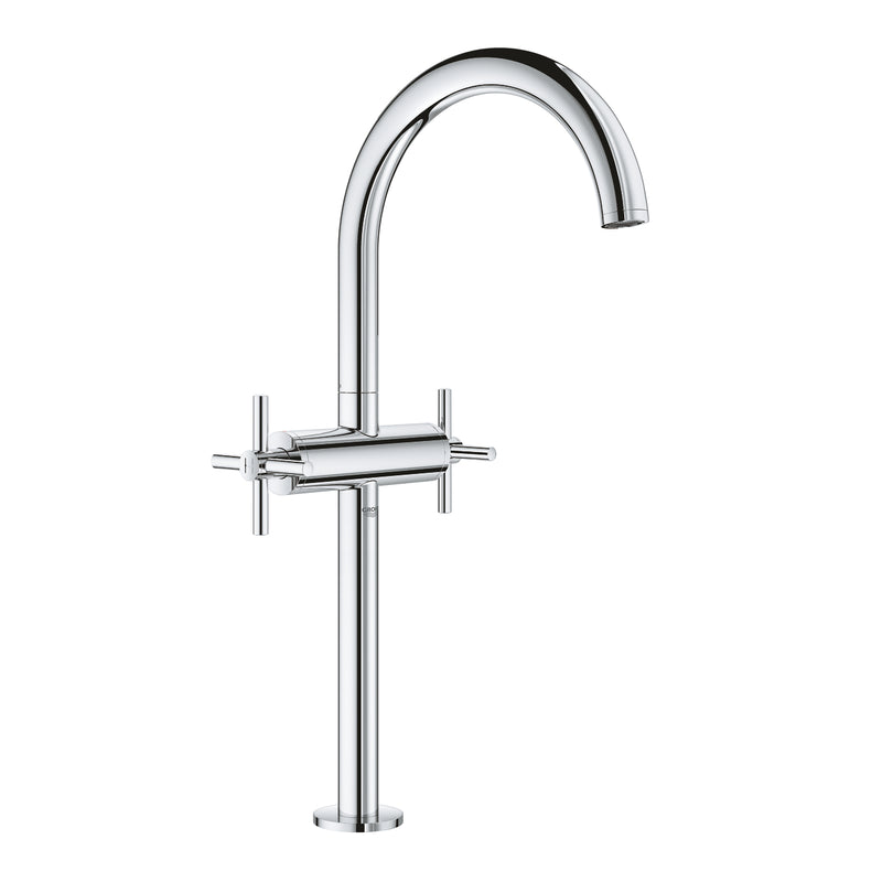 Load image into Gallery viewer, Grohe Spa Atrio 1-Hole Tall Basin Mixer with Cross Handles in Chrome - 21044003
