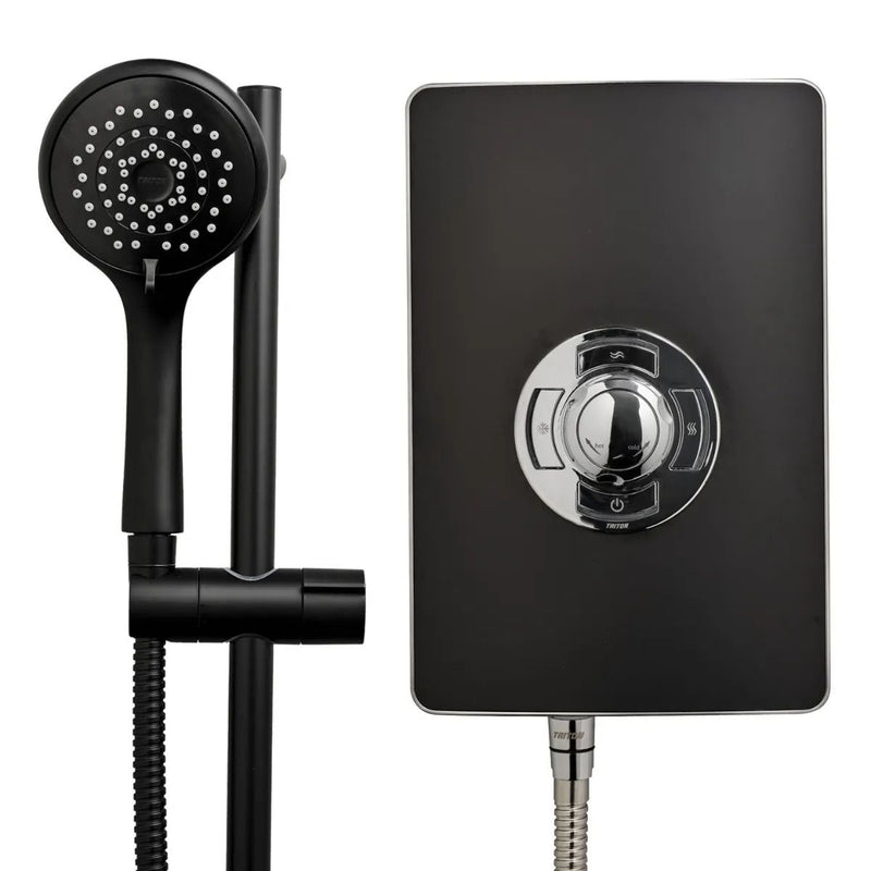 Load image into Gallery viewer, Triton Aspirante 8.5kW Electric Shower in Matt Black - ASP08MTBLK - Premium Taps
