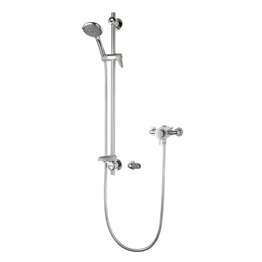 Triton Elina Thermostatic Shower Built-in Concentric Valve & Grab Riser Kit (TMV3) Chrome - Premium Taps