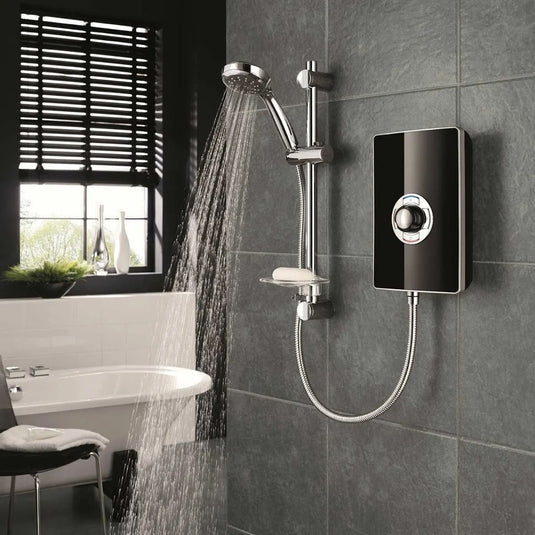 Triton Aspirante 8.5kW Electric Shower in Gloss Black - ASP08GSBLK - Premium Taps