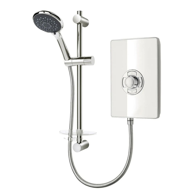 Load image into Gallery viewer, Triton Aspirante 9.5kW Electric Shower in Gloss White - ASP09GSWHT - Premium Taps
