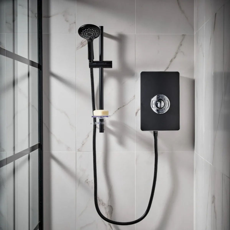 Load image into Gallery viewer, Triton Aspirante 9.5kW Electric Shower in Matt Black - ASP09MTBLK - Premium Taps
