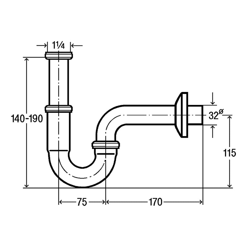 Load image into Gallery viewer, Viega Pipe Odour Trap For Wash Basin in Chrome - Premium Taps
