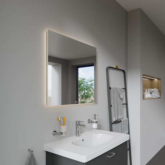 Duravit Better 800mm Mirror with 4-Sided LED Lighting - LM7816000000000 - Premium Taps