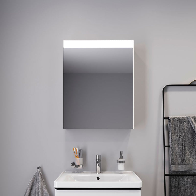 Load image into Gallery viewer, Duravit Better Single Door Mirror Cabinet with LED Lighting - LM7830L00003 - Premium Taps
