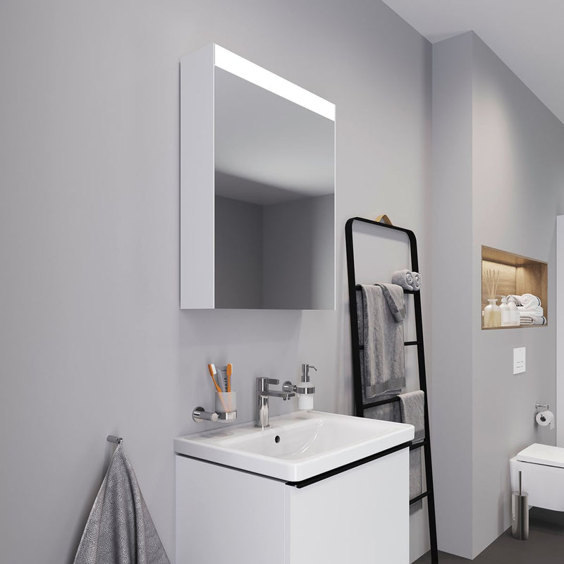 Load image into Gallery viewer, Duravit Better Single Door Mirror Cabinet with LED Lighting - LM7830L00003 - Premium Taps
