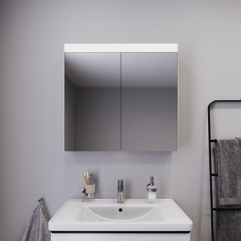 Load image into Gallery viewer, Duravit Better Double Door Mirror Cabinet with LED Lighting - LM7831000003 - Premium Taps
