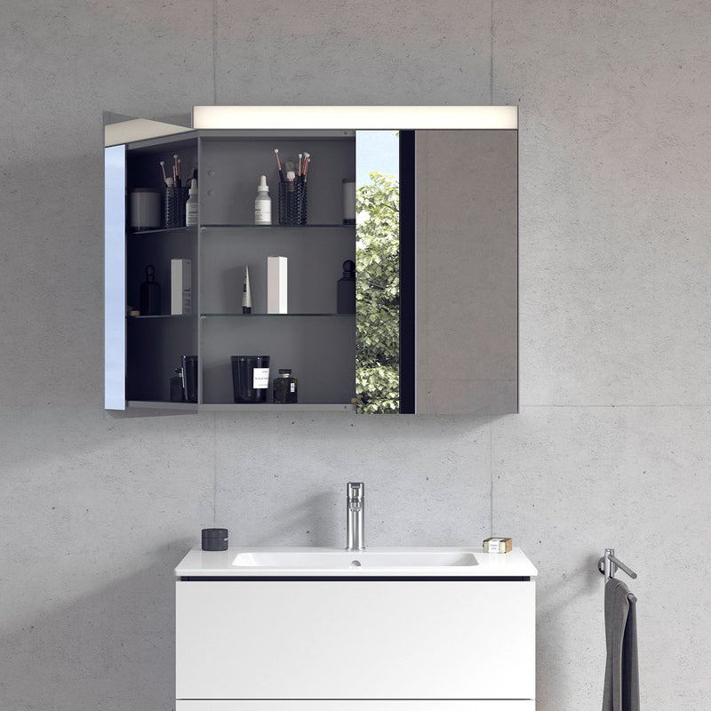 Load image into Gallery viewer, Duravit Better Double Door Mirror Cabinet with LED Lighting - LM7831000003 - Premium Taps
