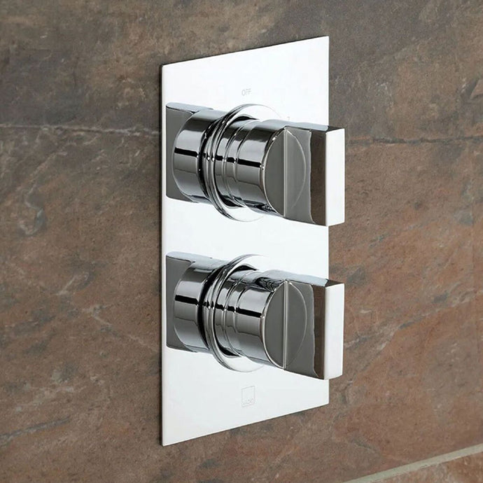 VADO Notion DX 3 Outlet Thermostatic Valve in Chrome - Premium Taps