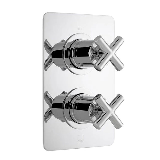 VADO Elements DX 1 Outlet Thermostatic Valve in Chrome - Premium Taps