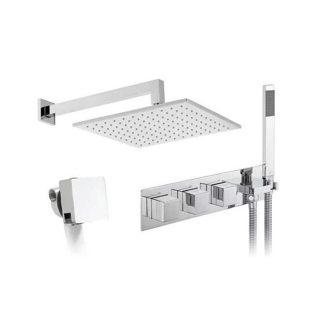 VADO Altitude Thermostatic Bath Shower Packages in Chrome - Premium Taps