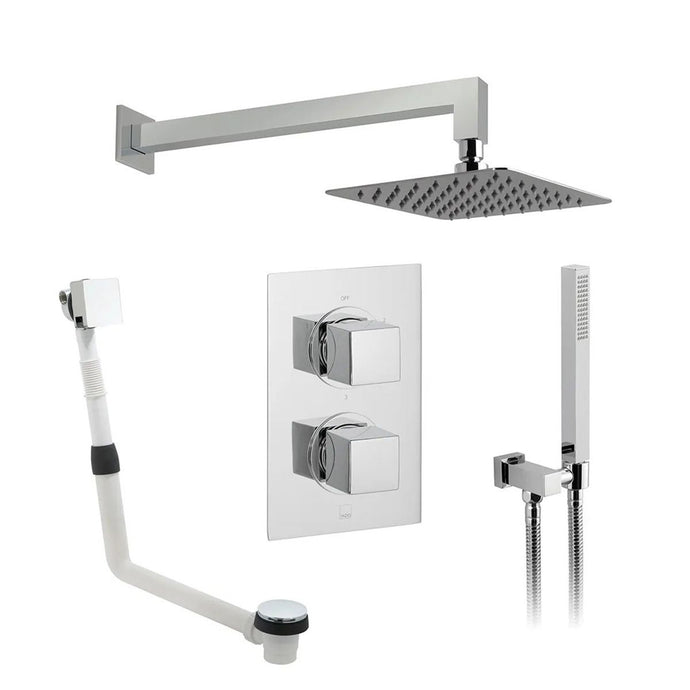 VADO DX Celsius Valve Thermostatic Showering Packages in Chrome - Premium Taps