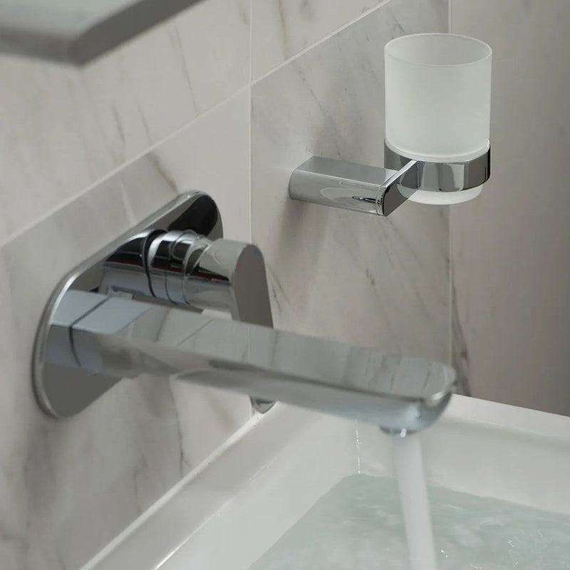 Load image into Gallery viewer, VADO Photon Wall Mounted Basin Mixer 200mm Spout in Chrome - Premium Taps
