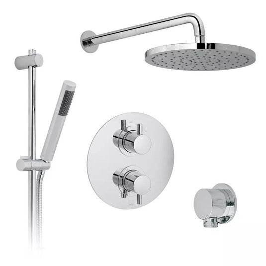 VADO DX Celsius Valve Thermostatic Showering Packages in Chrome - Premium Taps