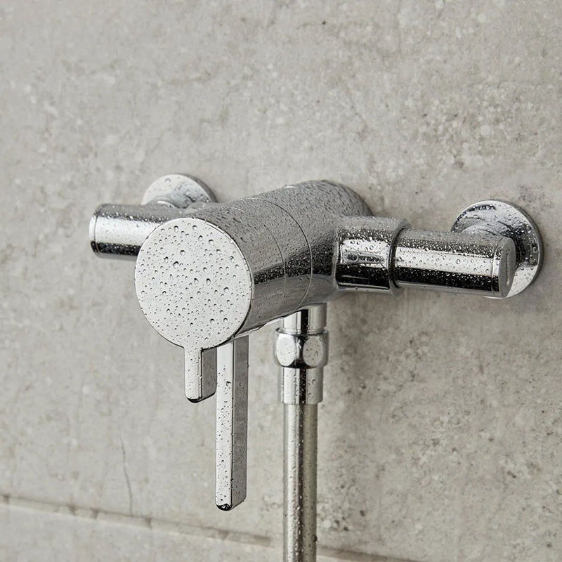 Load image into Gallery viewer, VADO Celsius Exposed Thermostatic Shower Set in Chrome - Premium Taps
