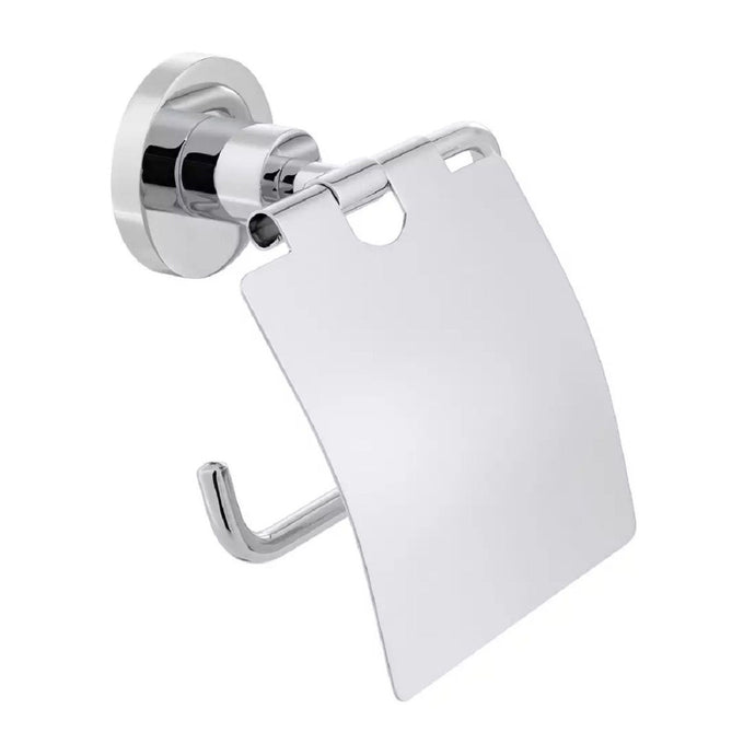 VADO Elements Covered Toilet Roll Holder in Chrome - Premium Taps