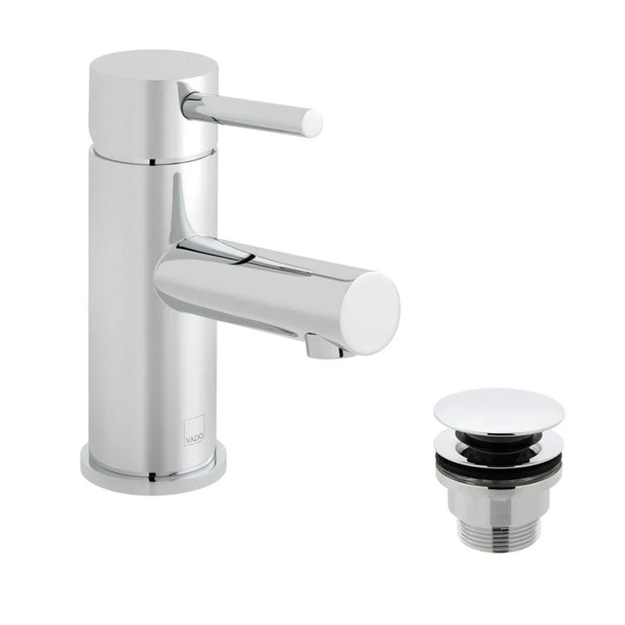 VADO Zoo Mono Basin Mixer with Universal Waste in Chrome - Premium Taps