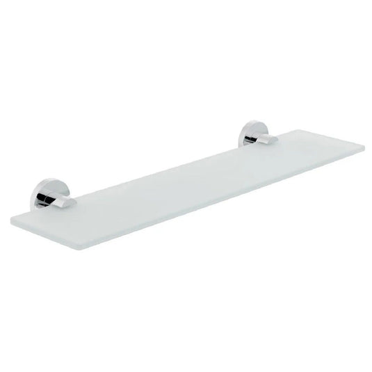 VADO Elements 558mm Frosted Glass Shelf in Chrome - Premium Taps