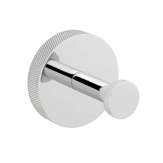 VADO Knurled Accents Robe Hook in Chrome - Premium Taps