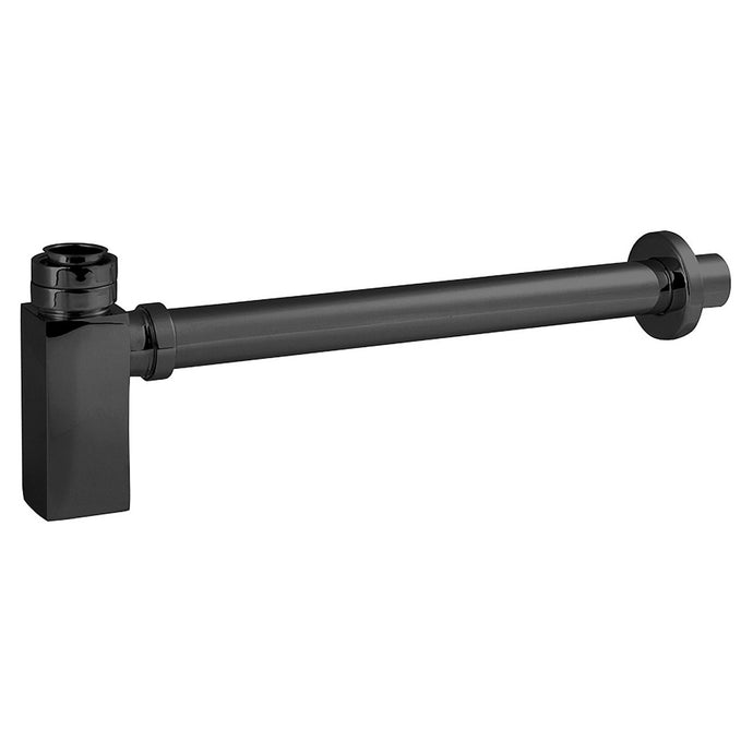 Hudson Reed Square Bottle Trap and Extention Tube in Matt Black - Premium Taps