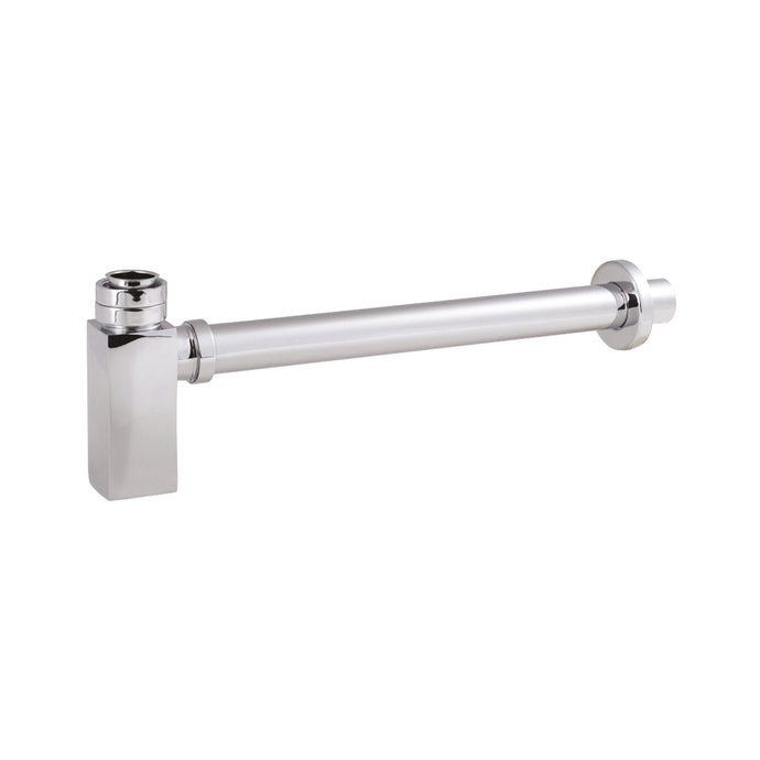 Hudson Reed Square Bottle Trap and Extention Tube in Chrome - Premium Taps