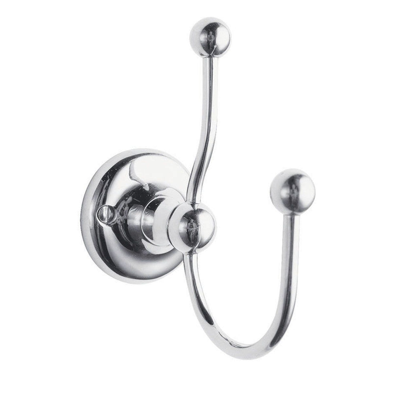 Load image into Gallery viewer, Hudson Reed Old London Double Robe Hook in Chrome - Premium Taps
